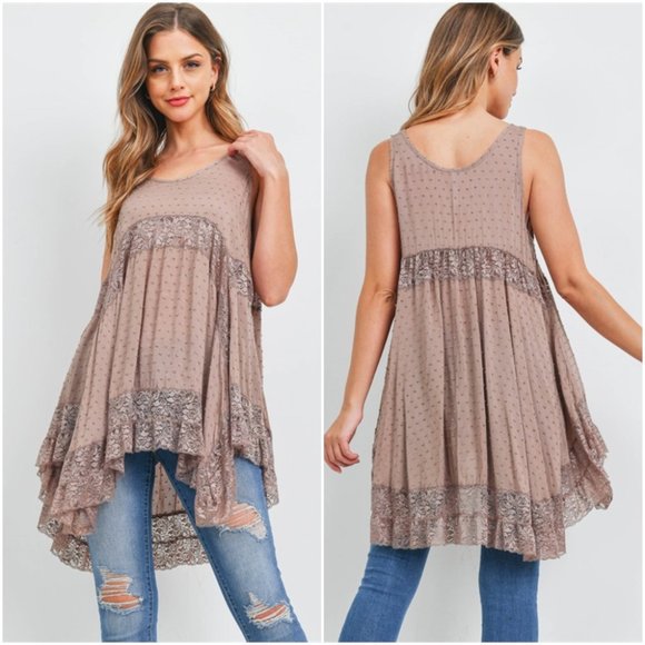 Navy Detailed boho tunic top - Picture 12 of 13